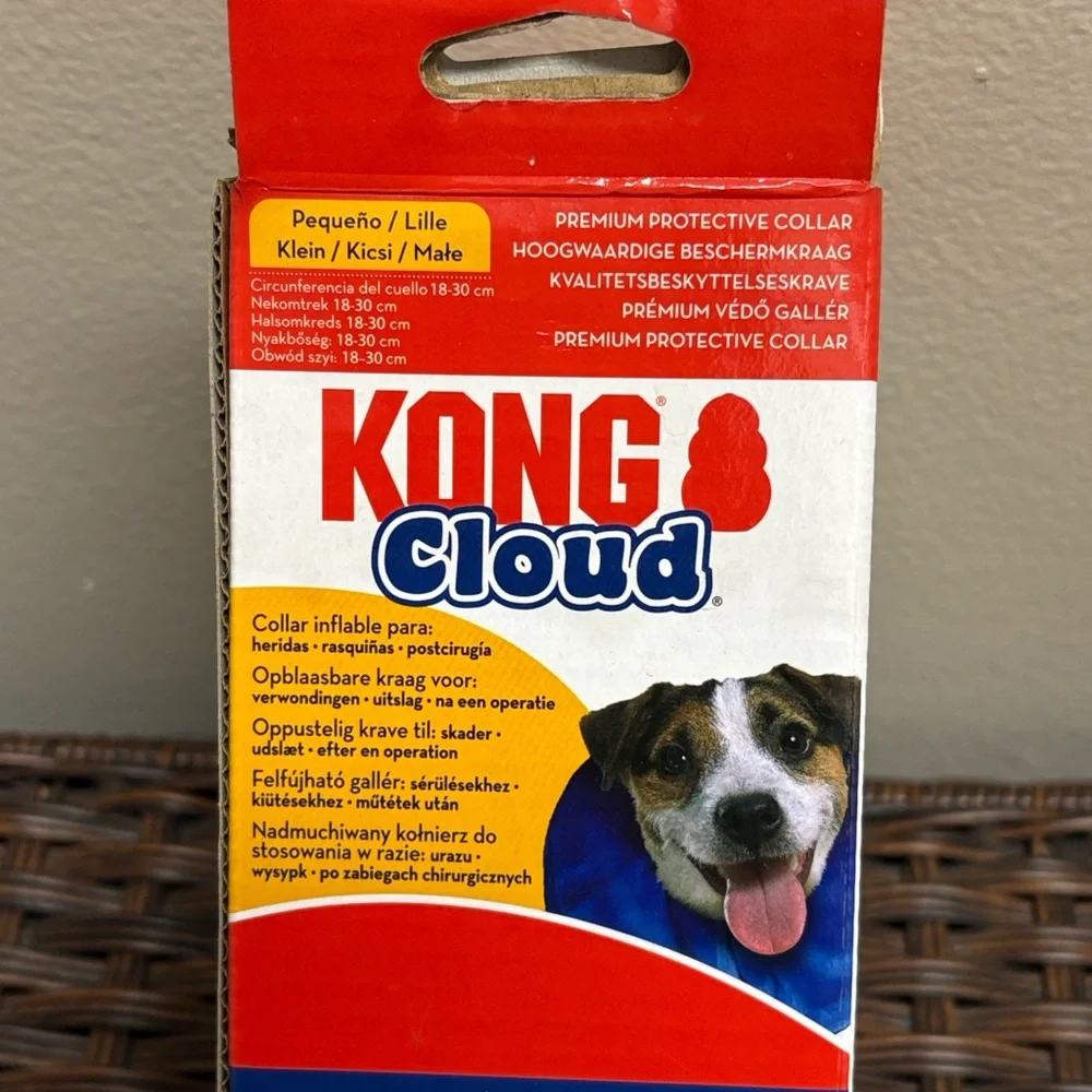 KONG Cloud Protective Dog Collar - Blue Size Small
